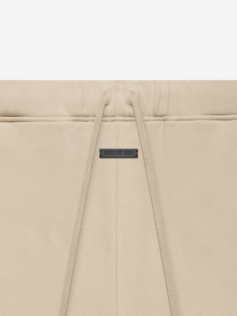 Fear Of God Fleece Classiche Sweatpant Beige | FOG-SN593464