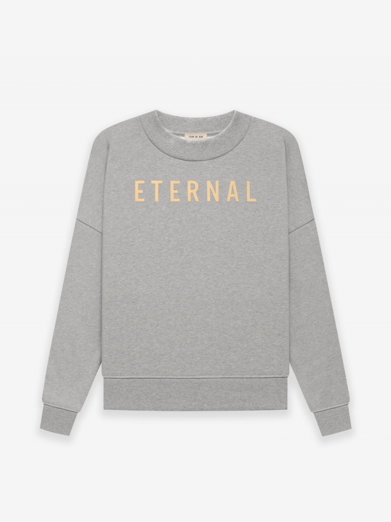 Fear Of God Fleece Crewneck Grigie | FOG-SN593352