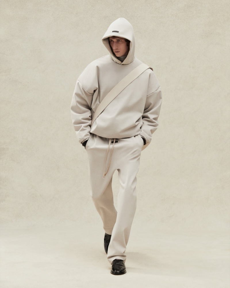 Fear Of God Fleece Hoodie Beige | FOG-SN593338