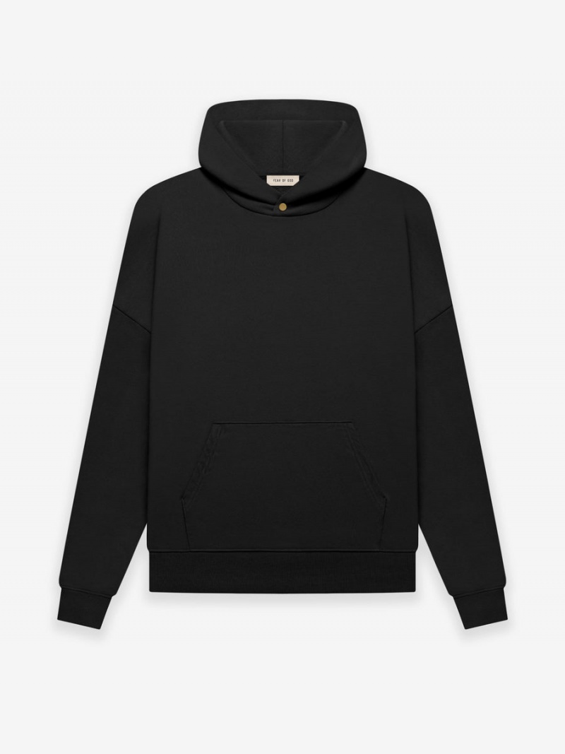 Fear Of God Fleece Hoodie Nere | FOG-SN593349