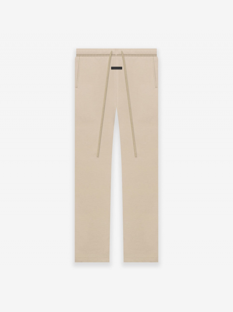 Fear Of God Fleece Relaxed Sweatpant Beige | FOG-SN593462