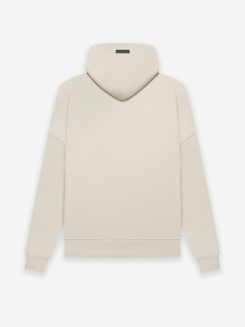 Fear Of God Fleece Zip Hoodie Beige | FOG-SN593337