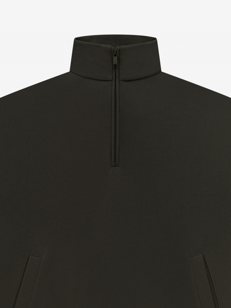 Fear Of God Halfzip French Terry Mockneck Nere | FOG-SN593759