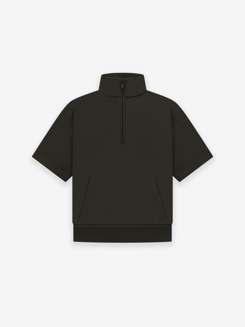 Fear Of God Halfzip French Terry Mockneck Nere | FOG-SN593759