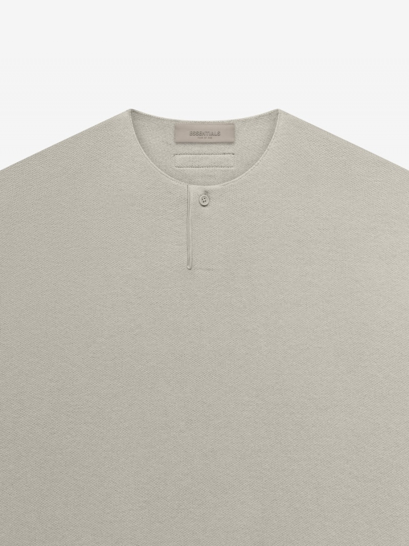 Fear Of God Knit Ls Henley Grigie | FOG-SN593654