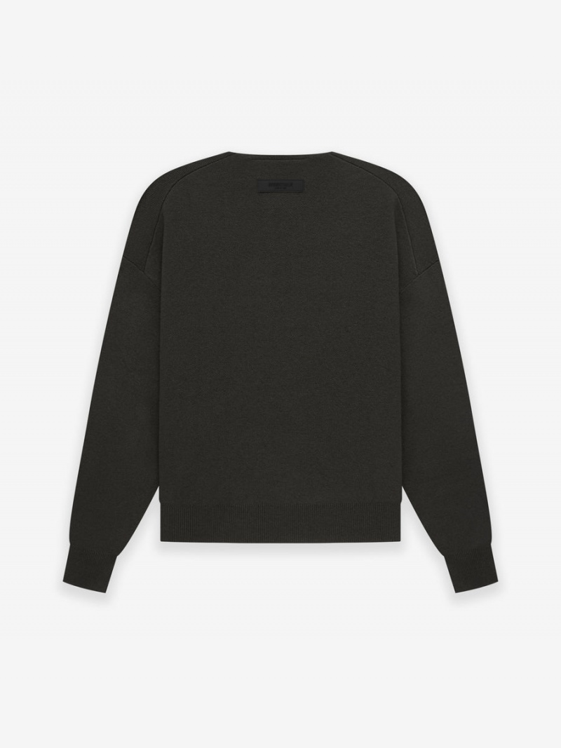 Fear Of God Knit Ls Henley Nere | FOG-SN593647