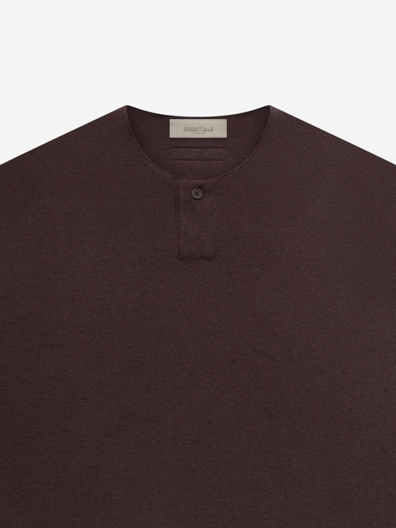 Fear Of God Knit Ls Henley Viola | FOG-SN593650