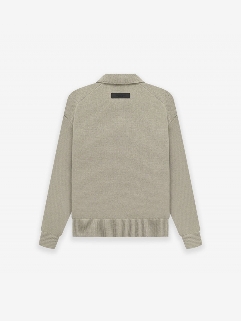 Fear Of God Knit Ls Polo Grigie | FOG-SN593768