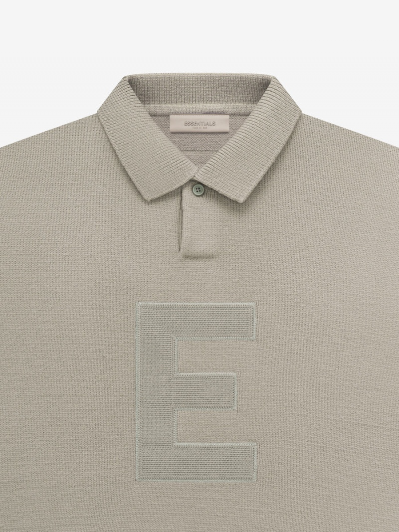 Fear Of God Knit Ls Polo Grigie | FOG-SN593768