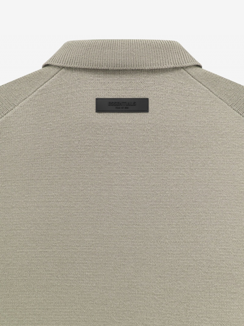 Fear Of God Knit Ls Polo Grigie | FOG-SN593768