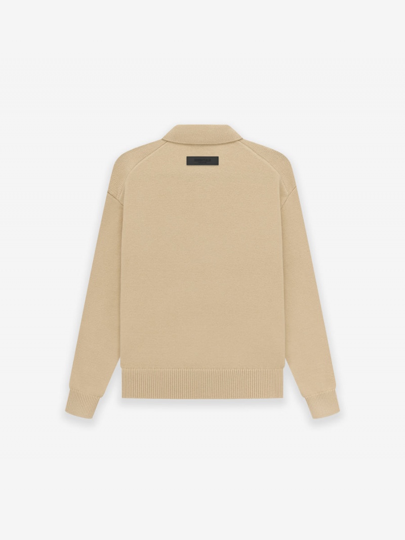 Fear Of God Knit Ls Polo Marroni | FOG-SN593762