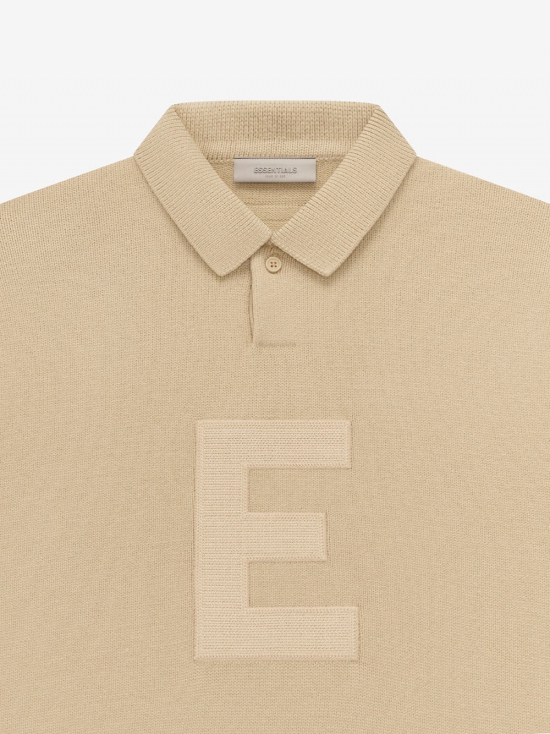 Fear Of God Knit Ls Polo Marroni | FOG-SN593762