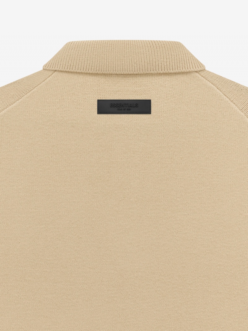 Fear Of God Knit Ls Polo Marroni | FOG-SN593762