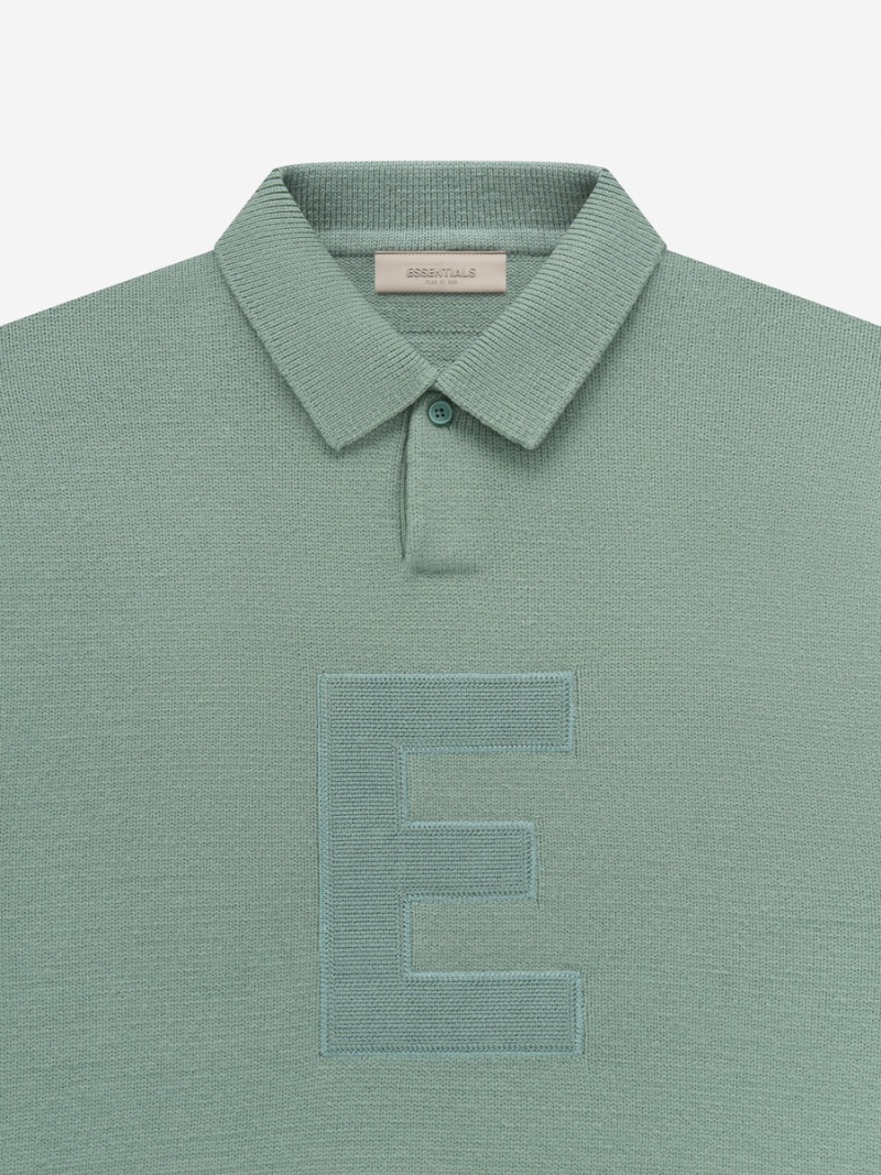 Fear Of God Knit Ls Polo Verdi | FOG-SN593763