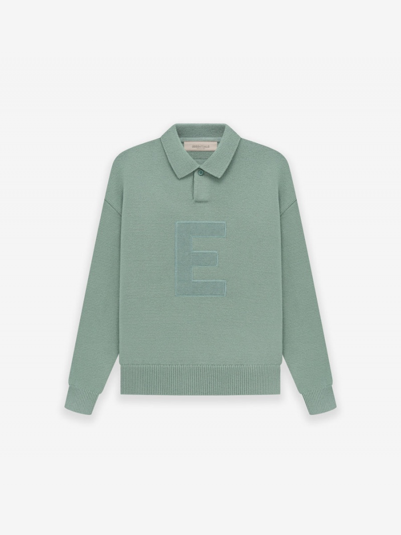 Fear Of God Knit Ls Polo Verdi | FOG-SN593763