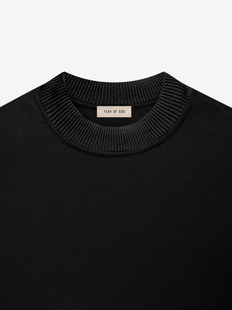 Fear Of God Lana Vergine Cashmere Crewneck Nere | FOG-SN593293