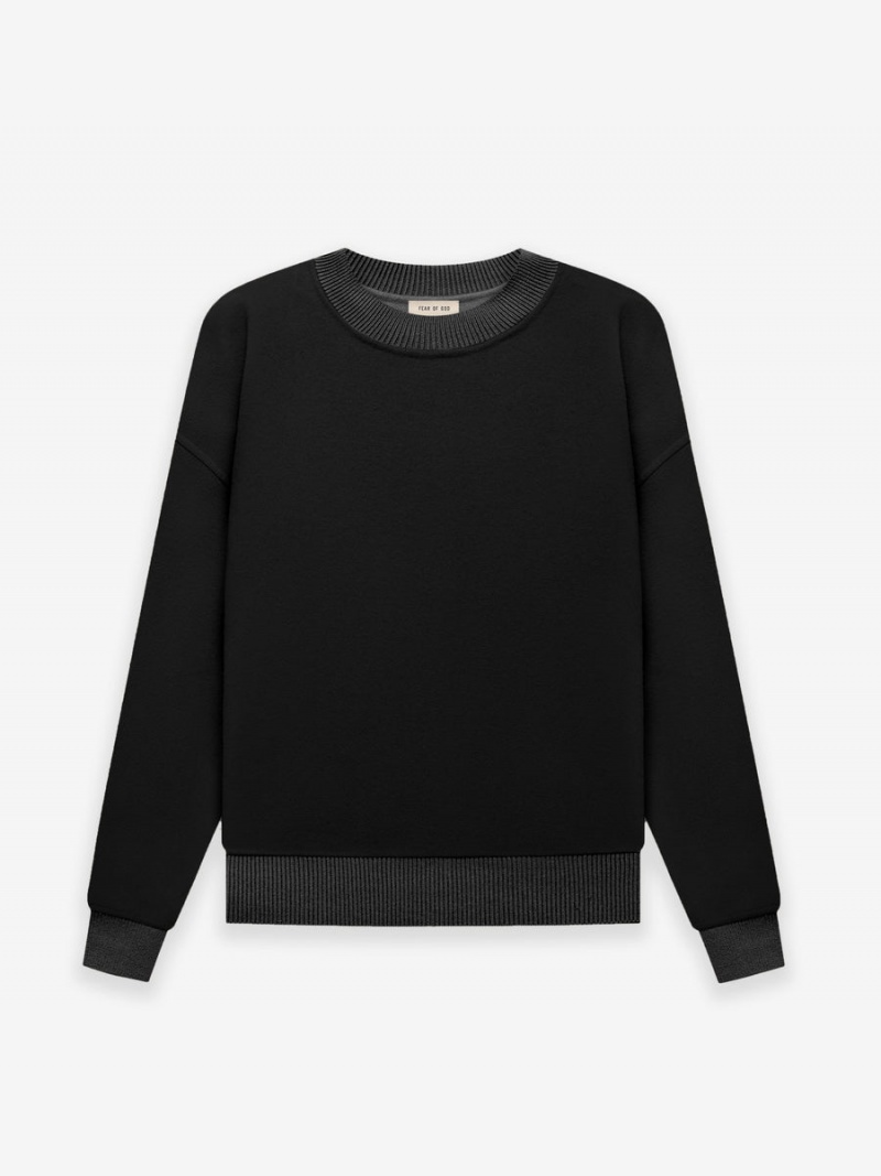 Fear Of God Lana Vergine Cashmere Crewneck Nere | FOG-SN593293