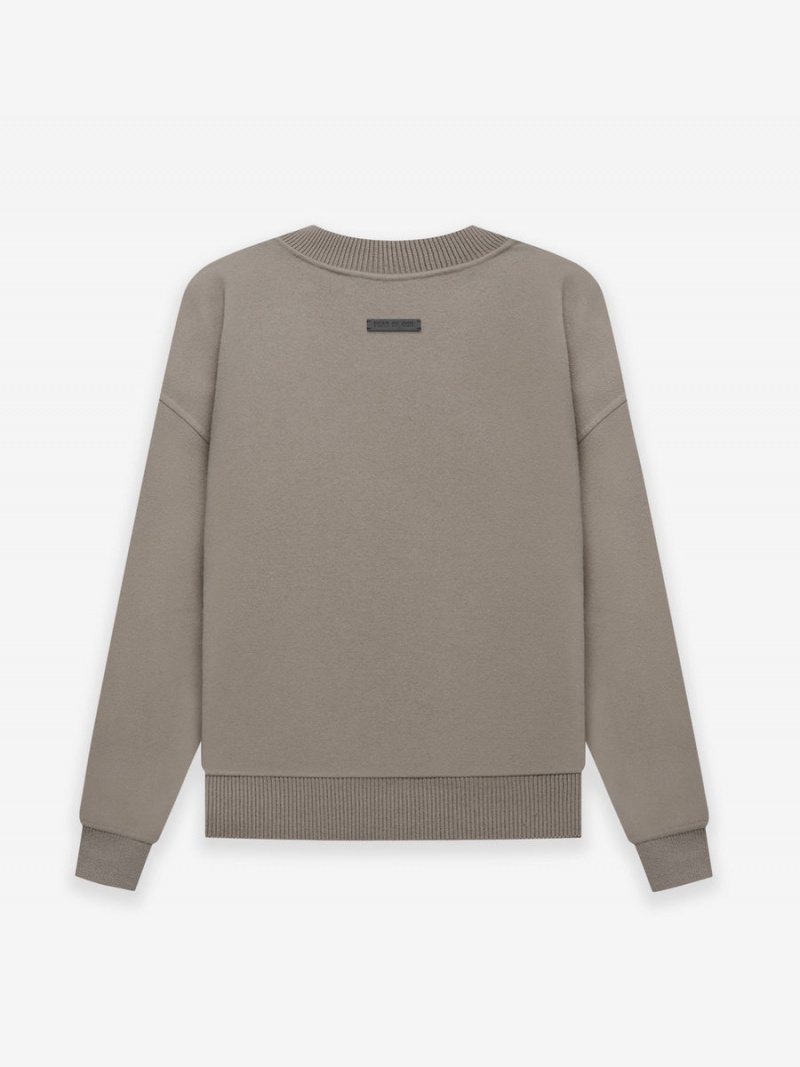 Fear Of God Lana Vergine Cashmere Crewneck Grigie | FOG-SN593290