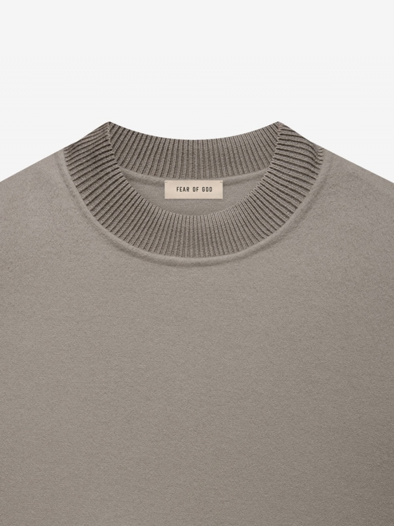 Fear Of God Lana Vergine Cashmere Crewneck Grigie | FOG-SN593290