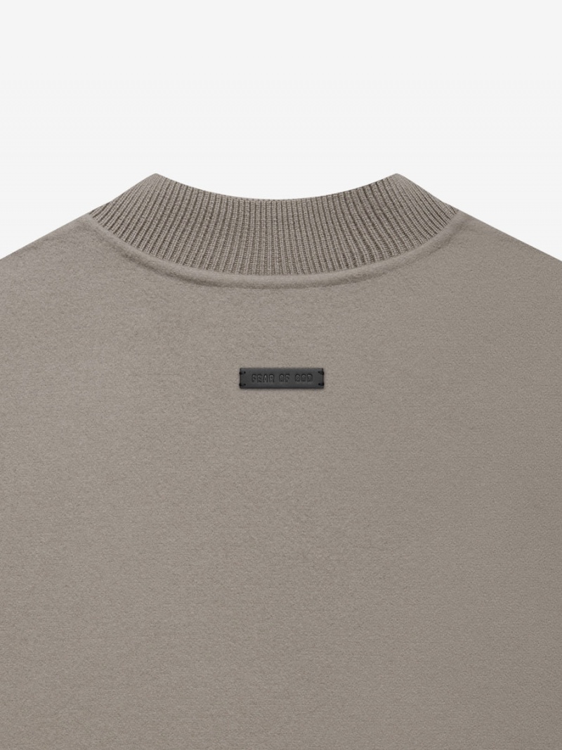 Fear Of God Lana Vergine Cashmere Crewneck Grigie | FOG-SN593290