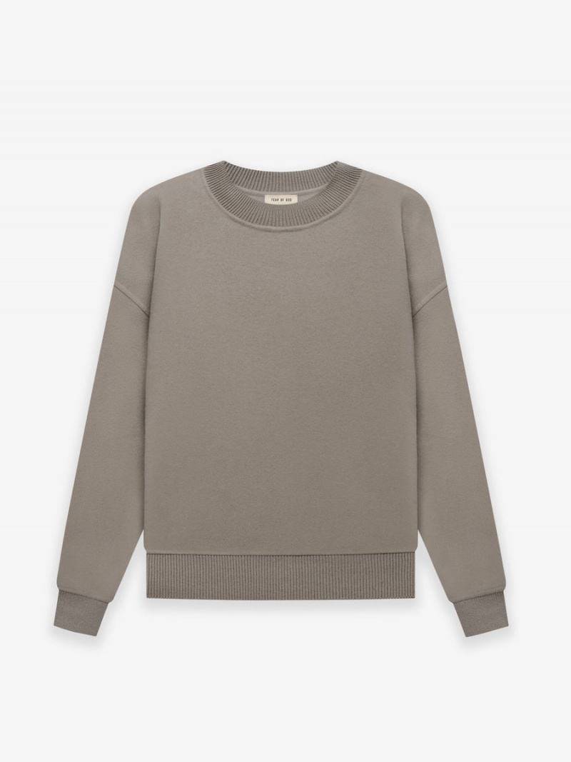 Fear Of God Lana Vergine Cashmere Crewneck Grigie | FOG-SN593290