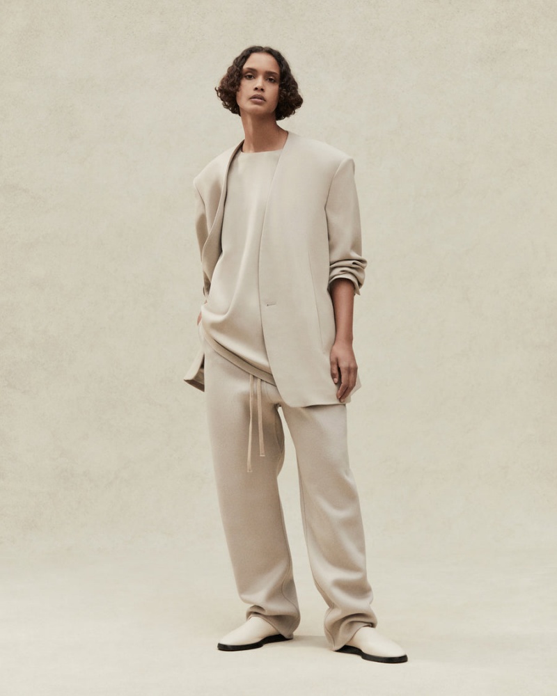 Fear Of God Lana Vergine Cashmere Pant Beige | FOG-SN593433