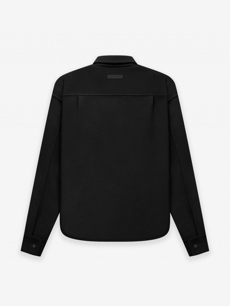 Fear Of God Lana Vergine Cashmere Shirt Nere | FOG-SN593487