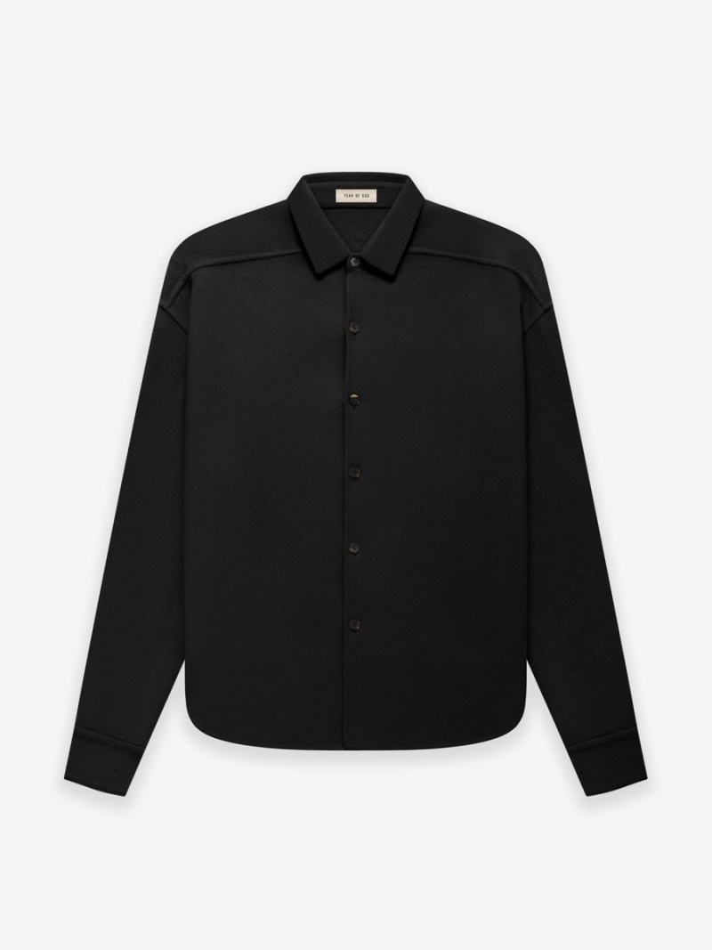 Fear Of God Lana Vergine Cashmere Shirt Nere | FOG-SN593487