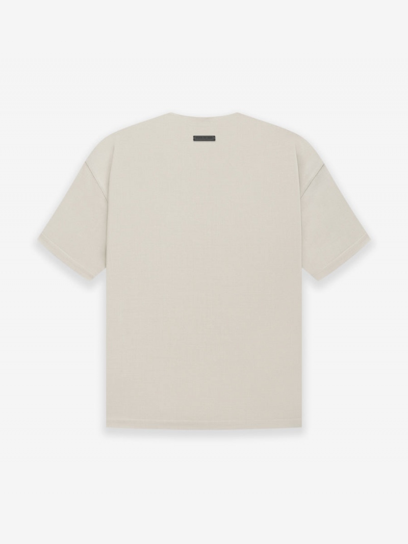 Fear Of God Lana Vergine Crepe Tee Beige | FOG-SN593284