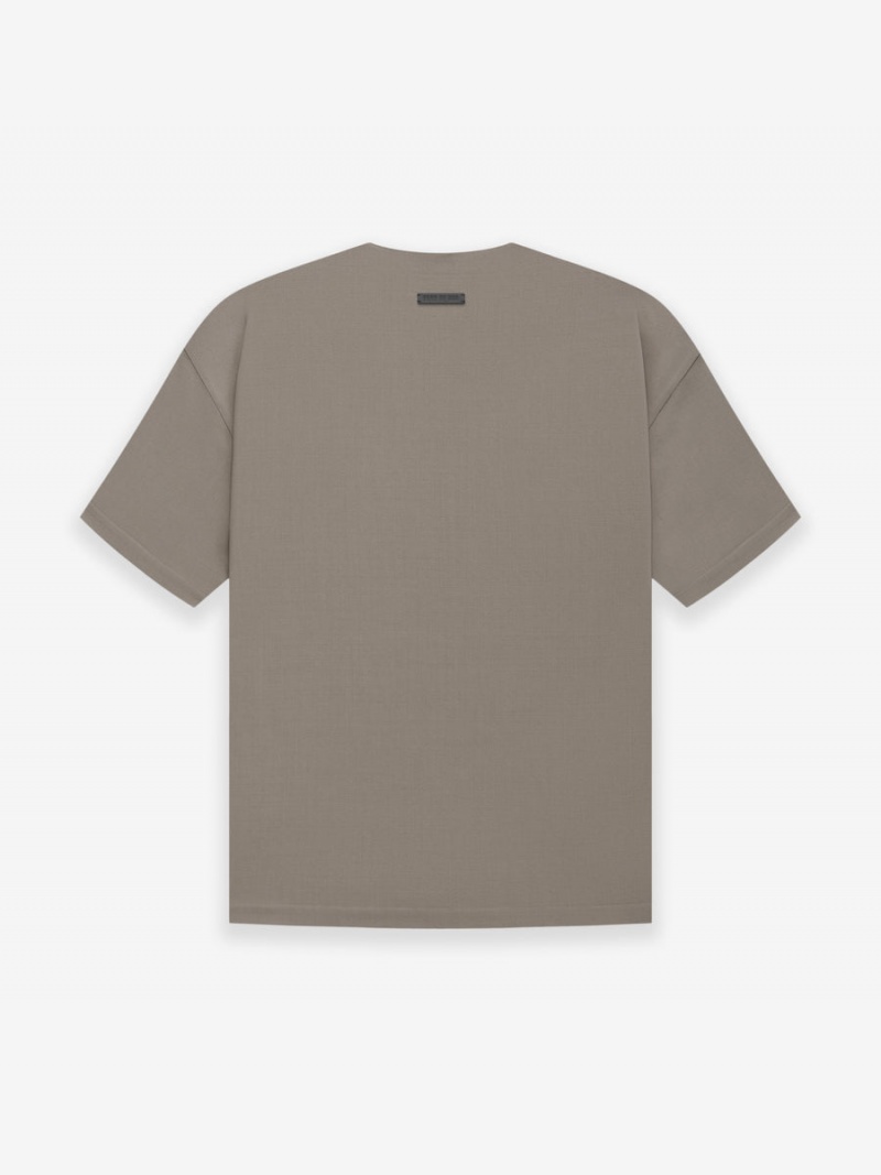 Fear Of God Lana Vergine Crepe Tee Grigie | FOG-SN593283