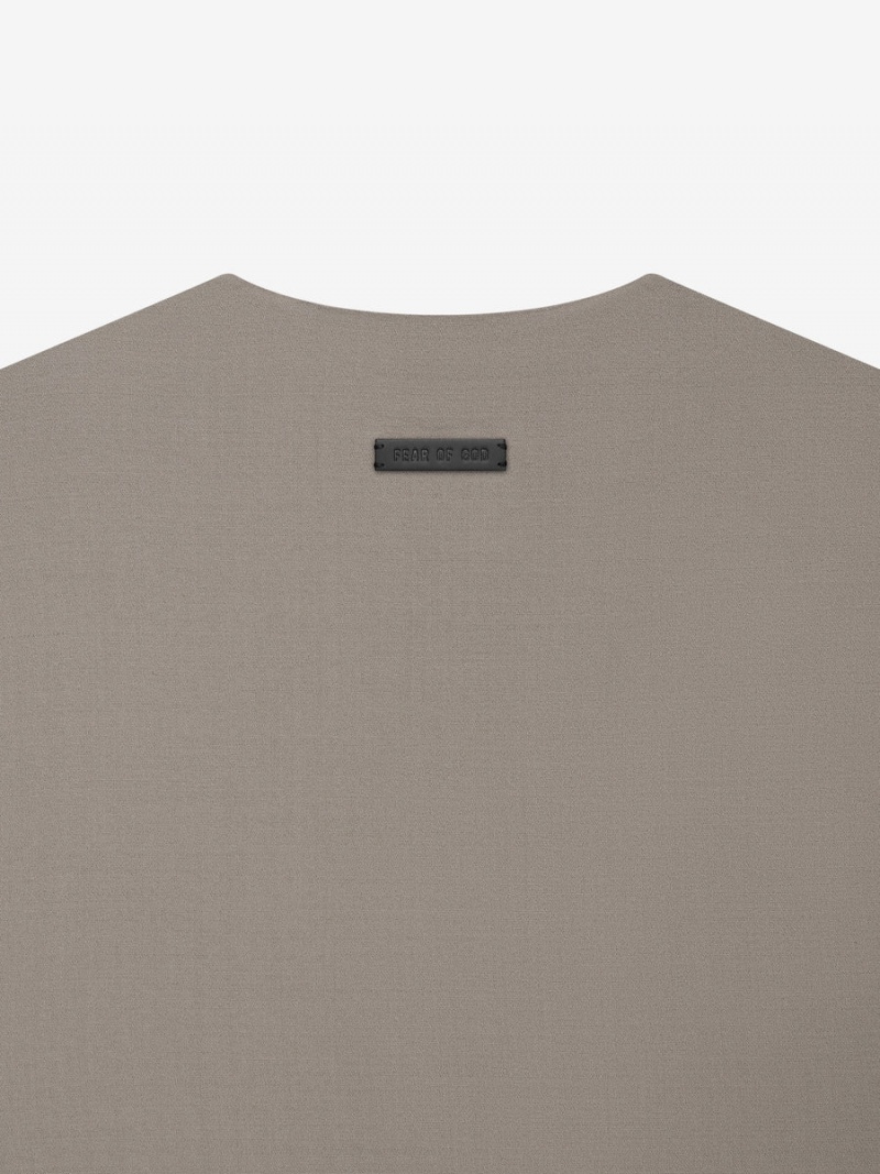 Fear Of God Lana Vergine Crepe Tee Grigie | FOG-SN593283