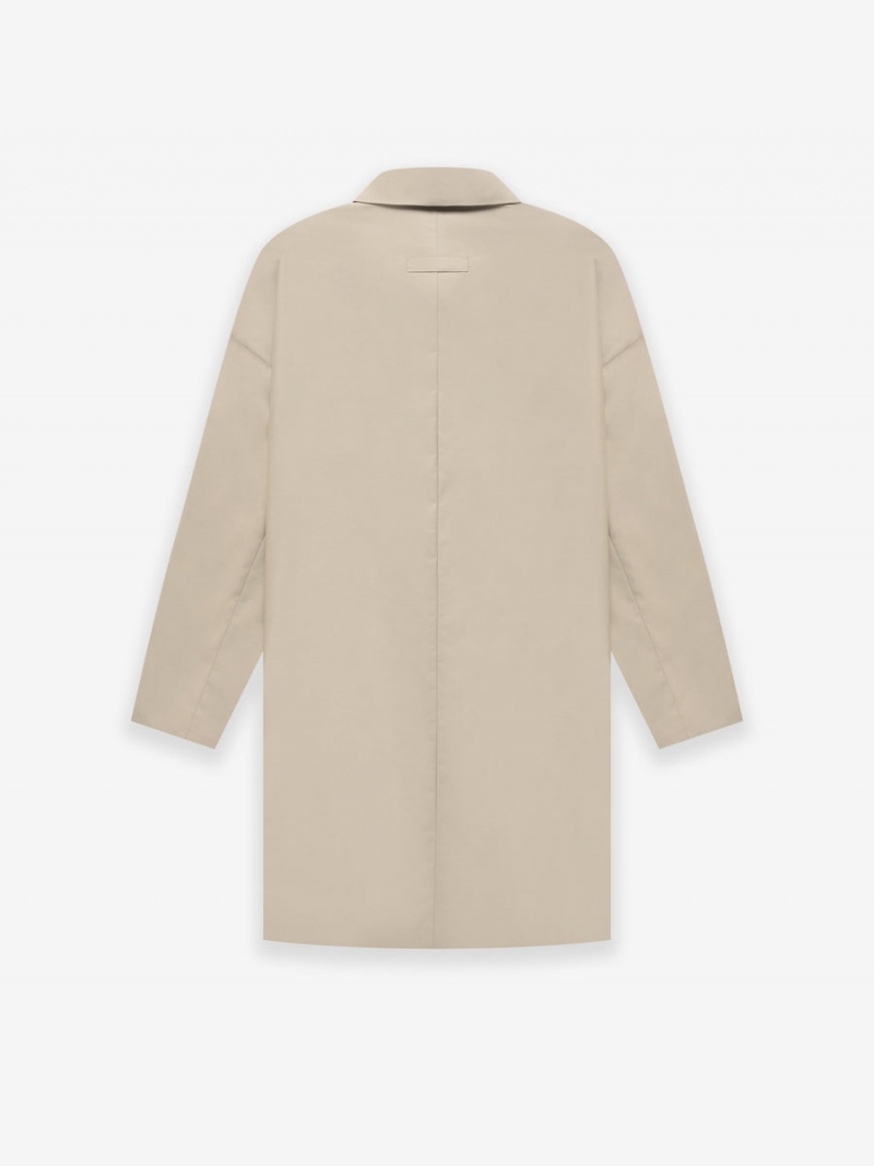 Fear Of God Lana Vergine Nylon Car Coat Beige | FOG-SN593358