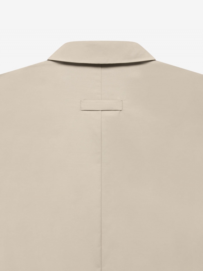 Fear Of God Lana Vergine Nylon Car Coat Beige | FOG-SN593358