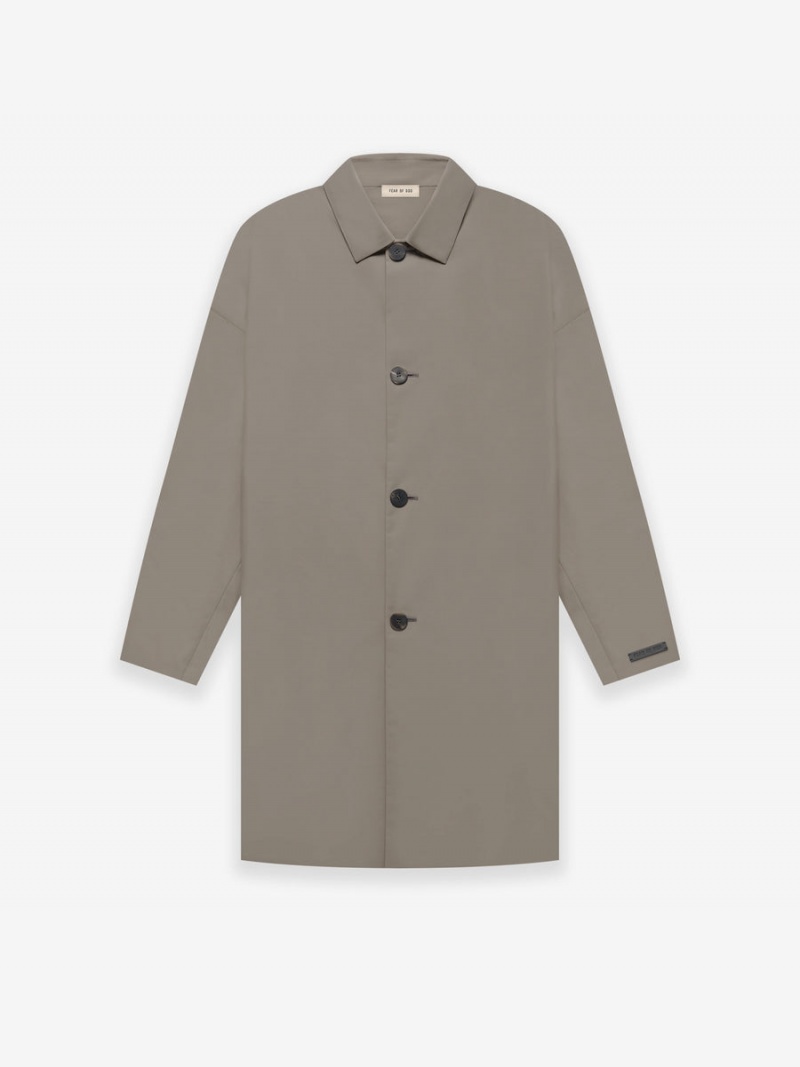 Fear Of God Lana Vergine Nylon Car Coat Grigie | FOG-SN593359