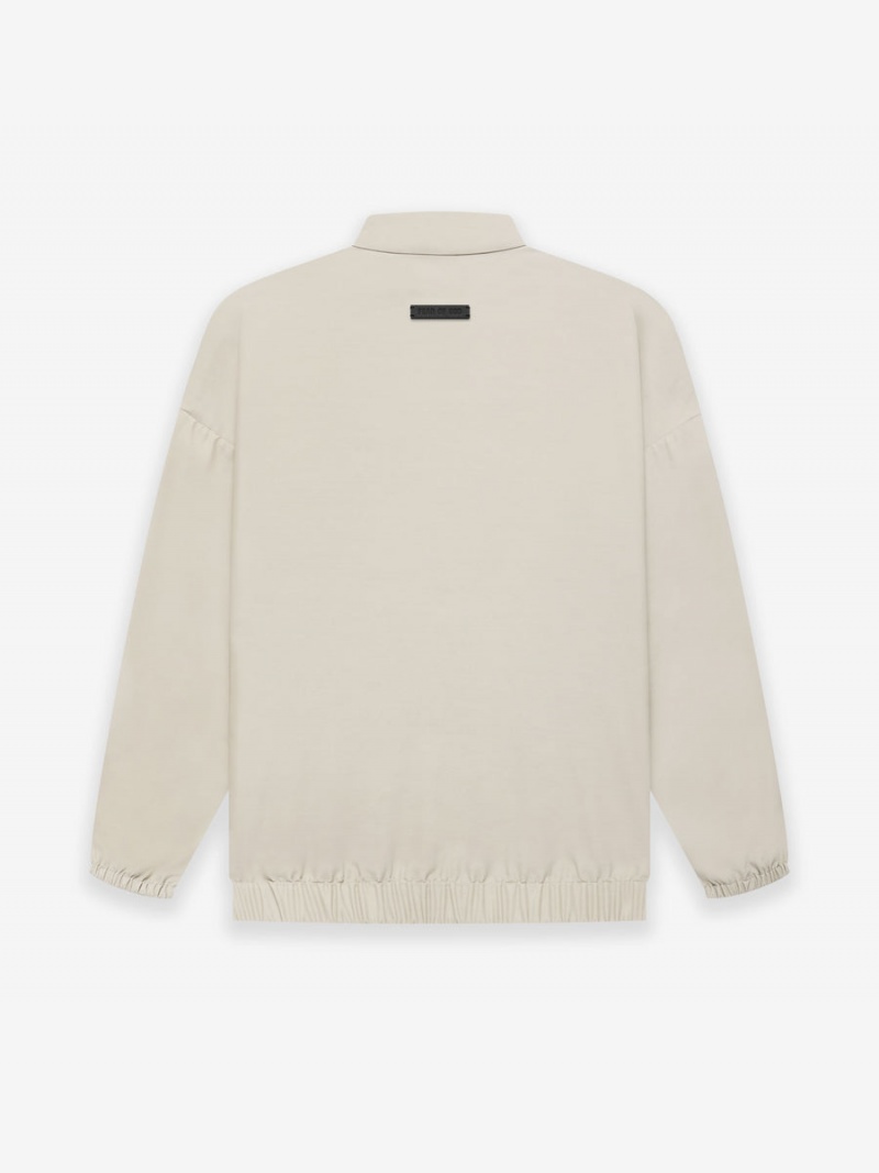 Fear Of God Lana Vergine Nylon Pista Jacket Beige | FOG-SN593418