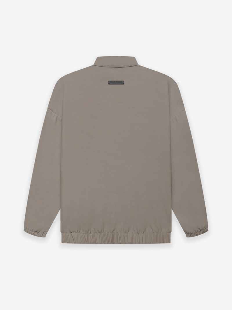 Fear Of God Lana Vergine Nylon Pista Jacket Grigie | FOG-SN593421