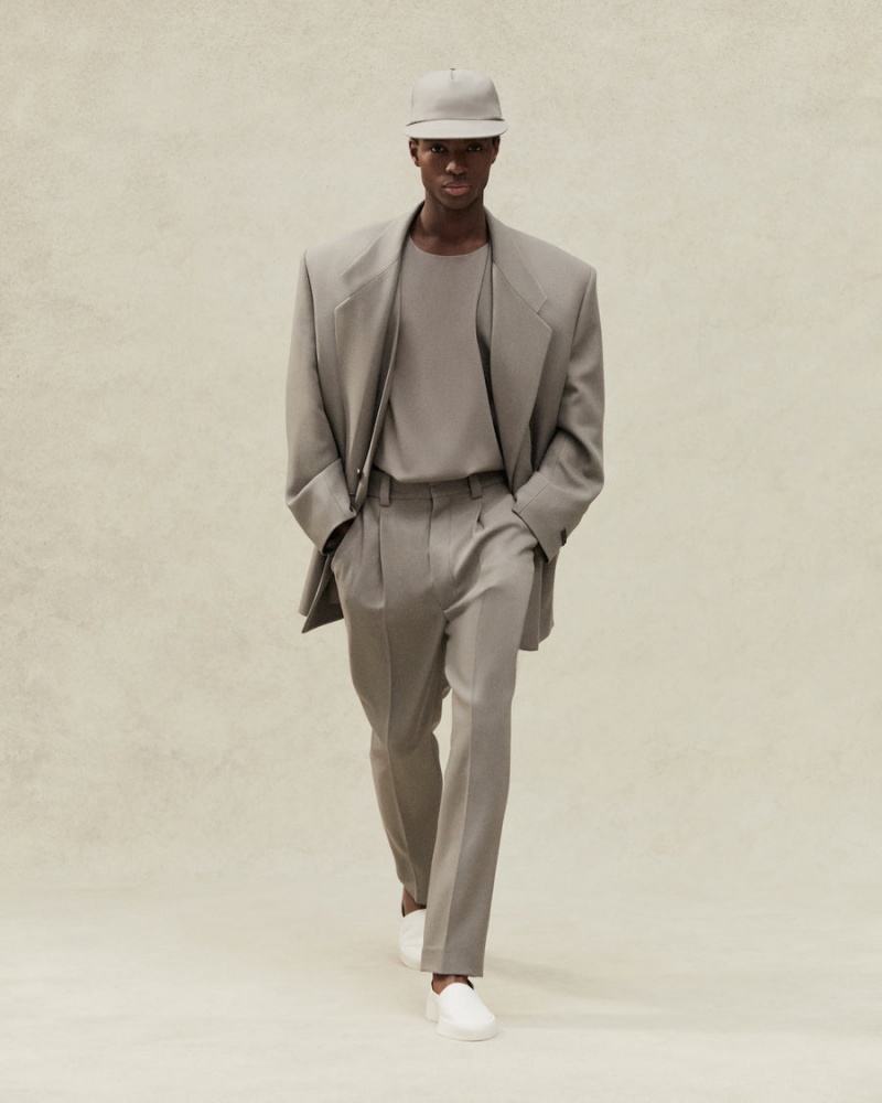 Fear Of God Lana Vergine Suit Pant Grigie | FOG-SN593394