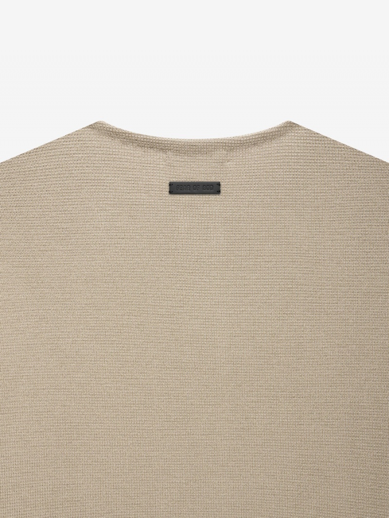 Fear Of God Leggere Merino Henley Beige | FOG-SN593473