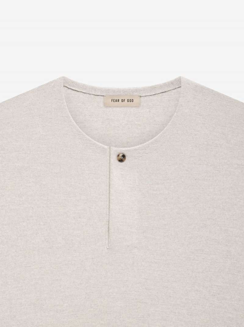 Fear Of God Leggere Merino Henley Beige | FOG-SN593482