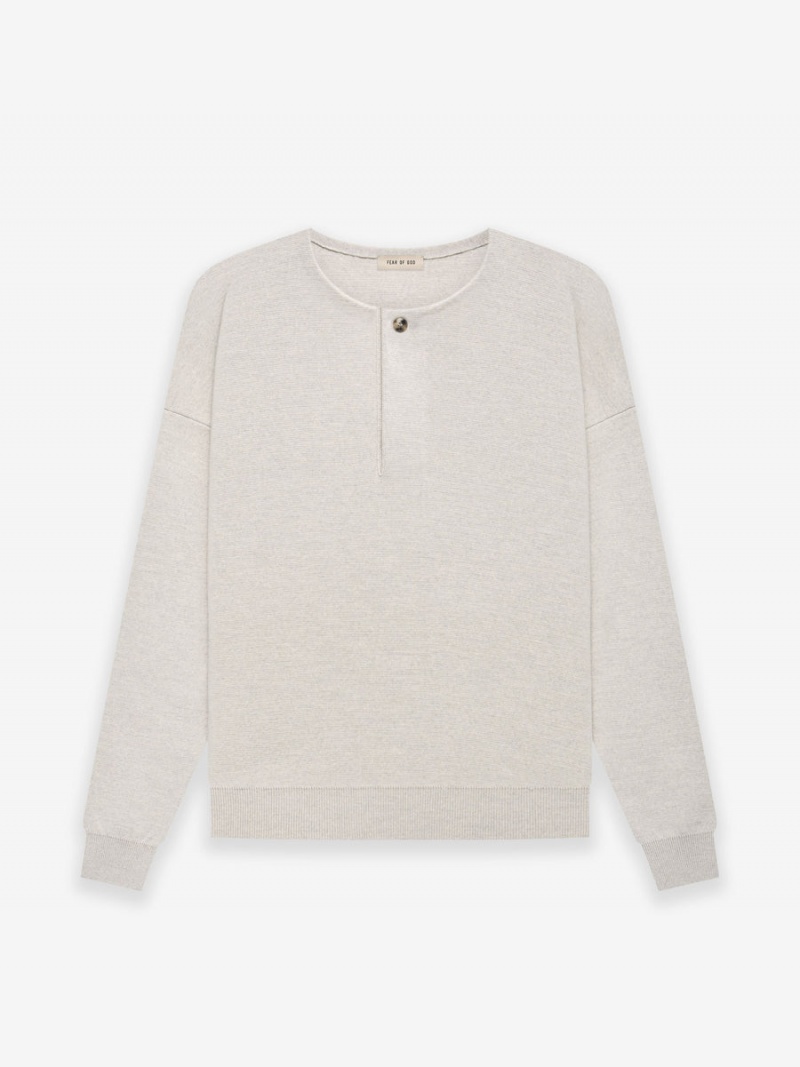 Fear Of God Leggere Merino Henley Beige | FOG-SN593306