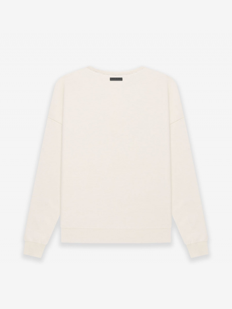 Fear Of God Leggere Merino Henley Crema | FOG-SN593481