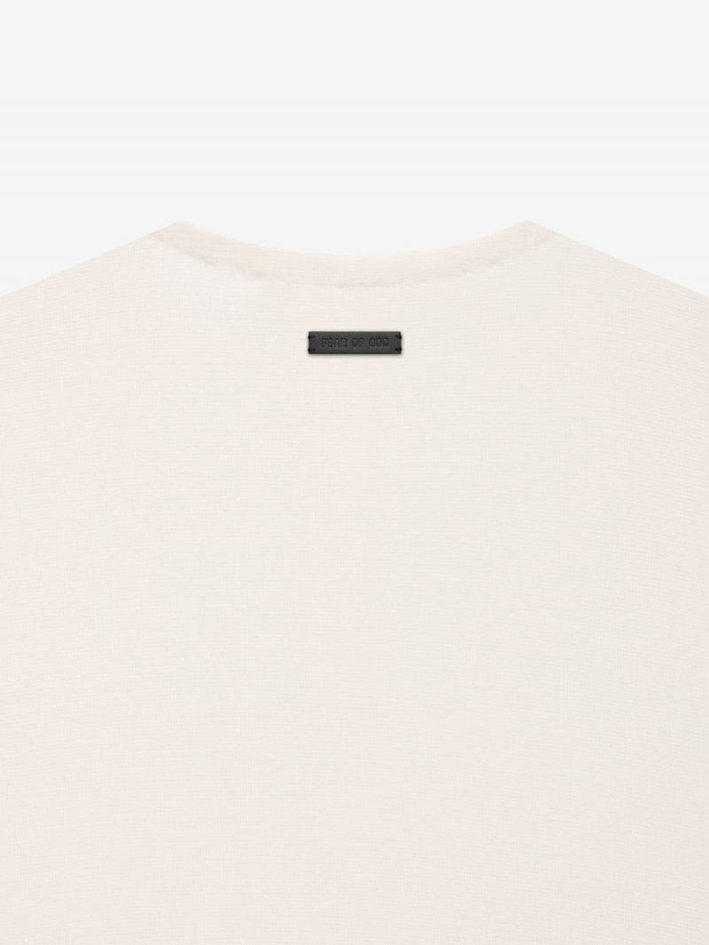 Fear Of God Leggere Merino Henley Crema | FOG-SN593481