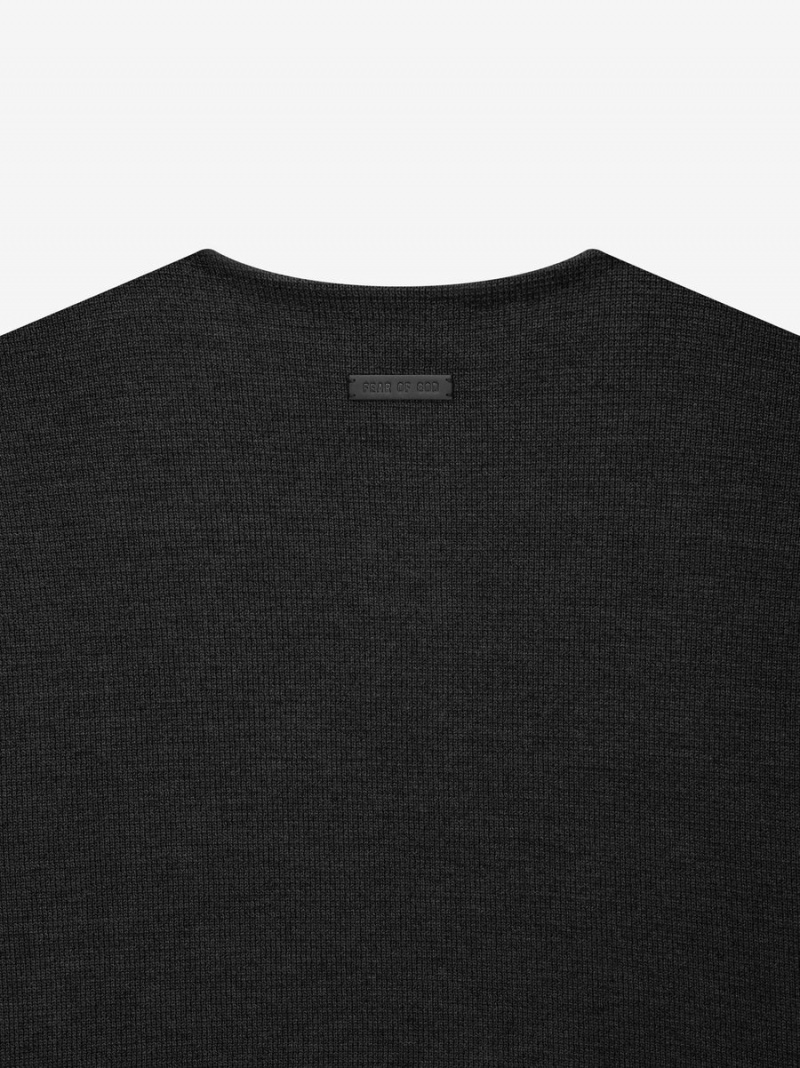 Fear Of God Leggere Merino Henley Nere | FOG-SN593483