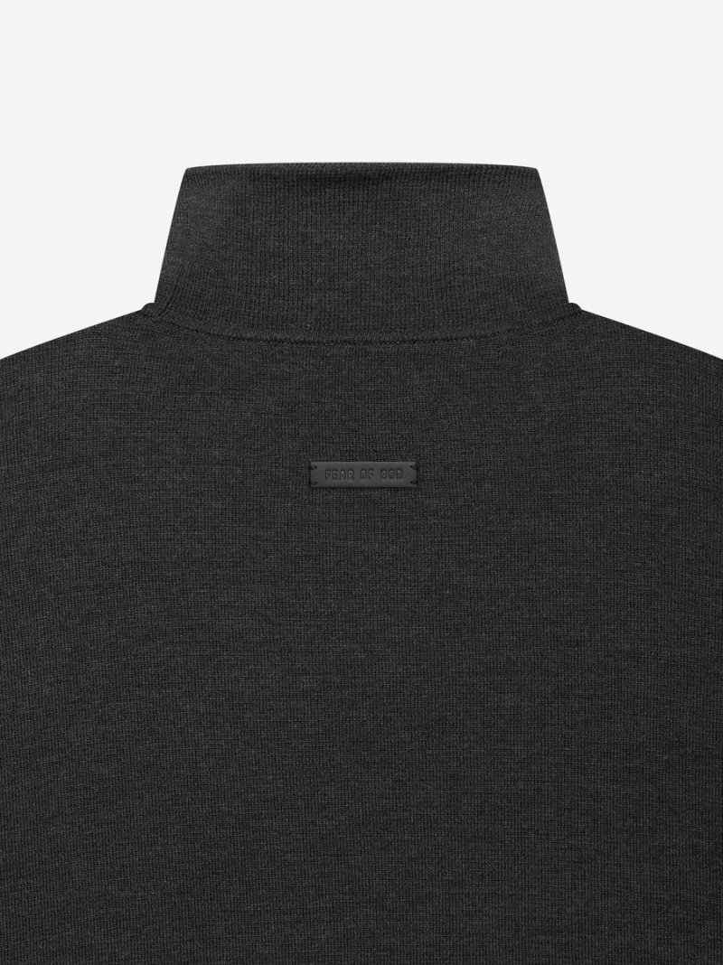 Fear Of God Leggere Merino Turtleneck Nere | FOG-SN593295