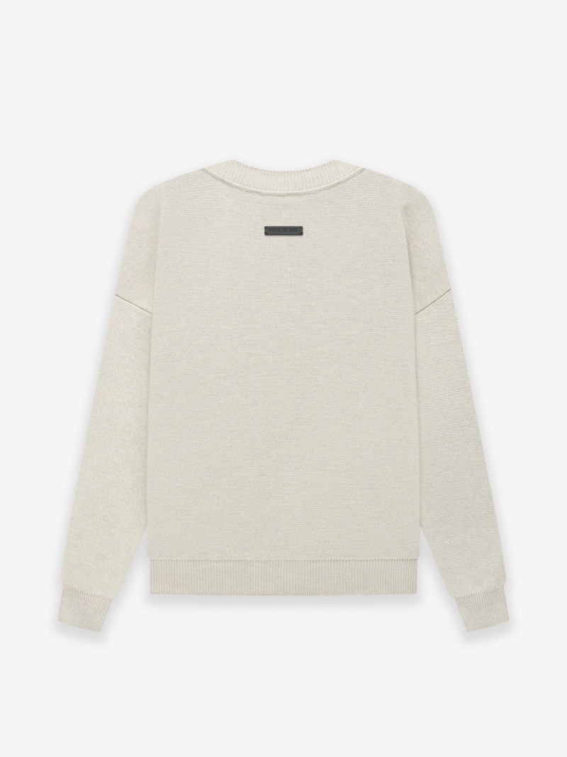 Fear Of God Merino Knit Crewneck Beige | FOG-SN593488