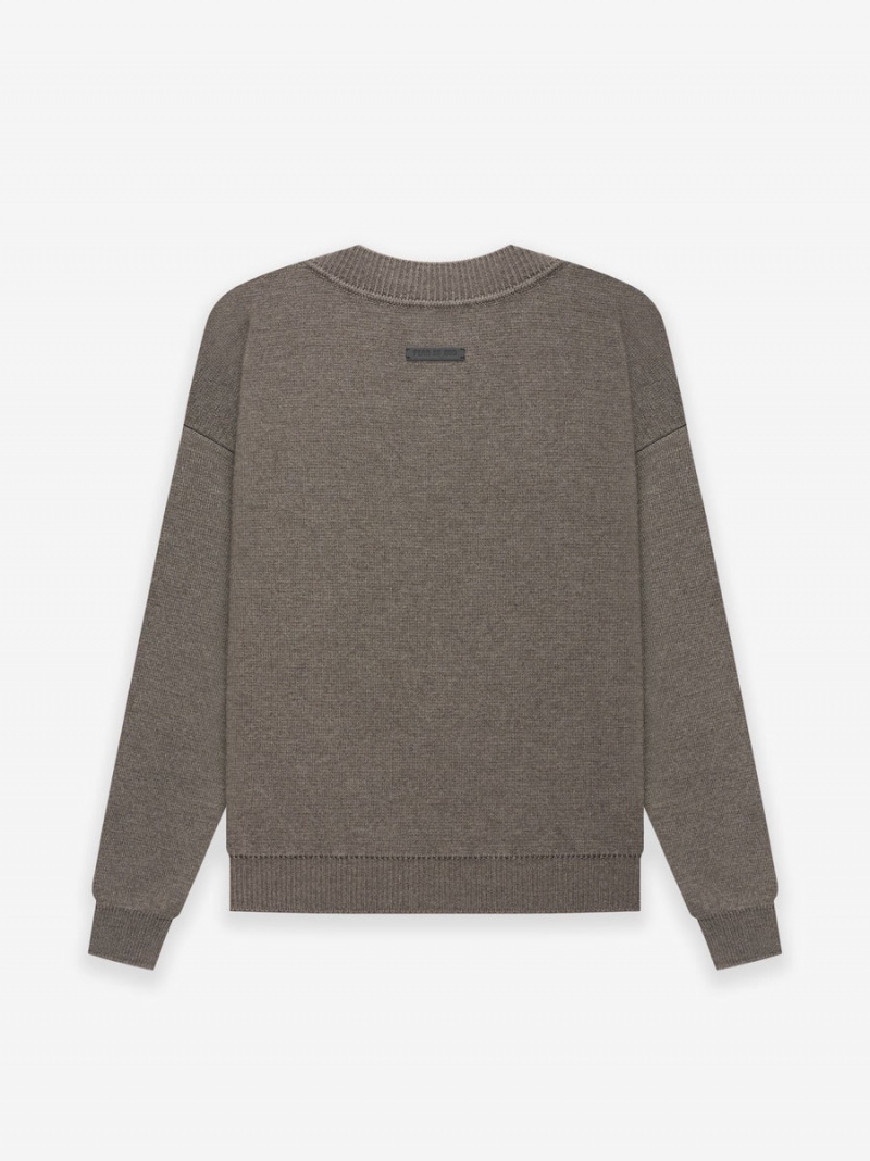 Fear Of God Merino Knit Crewneck Grigie | FOG-SN593478