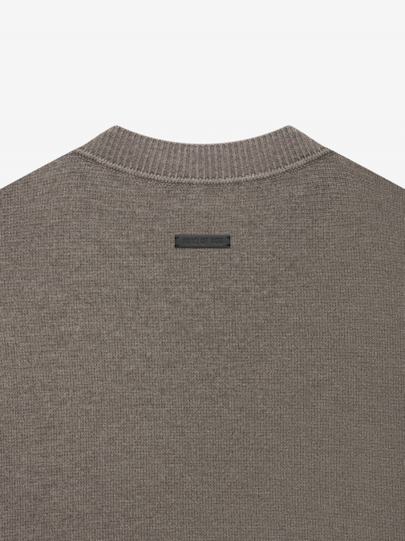 Fear Of God Merino Knit Crewneck Grigie | FOG-SN593478