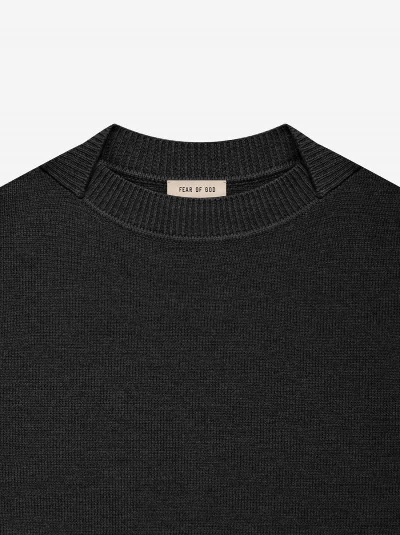 Fear Of God Merino Knit Crewneck Nere | FOG-SN593303