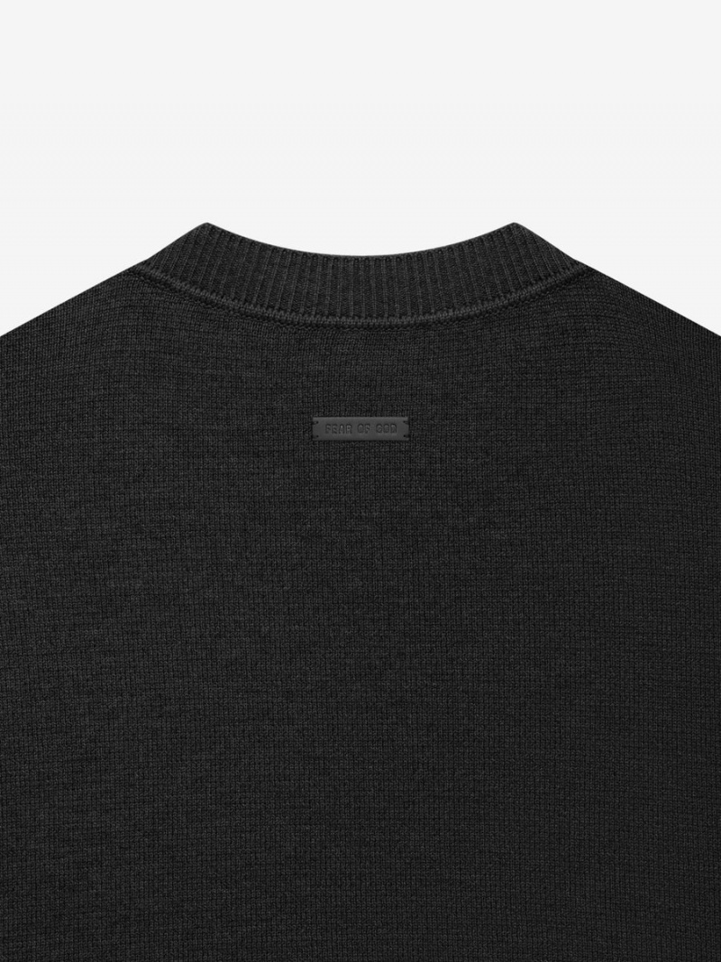 Fear Of God Merino Knit Crewneck Nere | FOG-SN593303