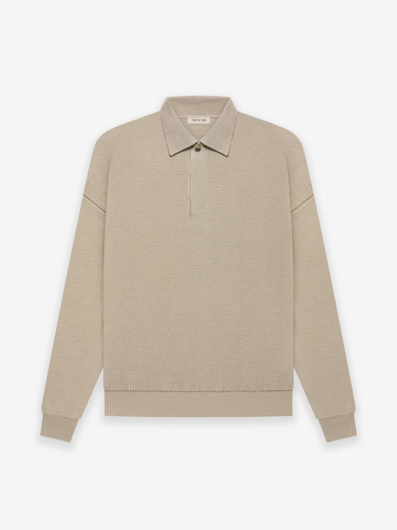 Fear Of God Merino Polo Beige | FOG-SN593297